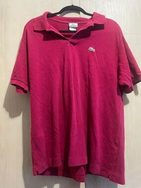 Lacoste Men's Polo Shirt - Deep Fuchsia